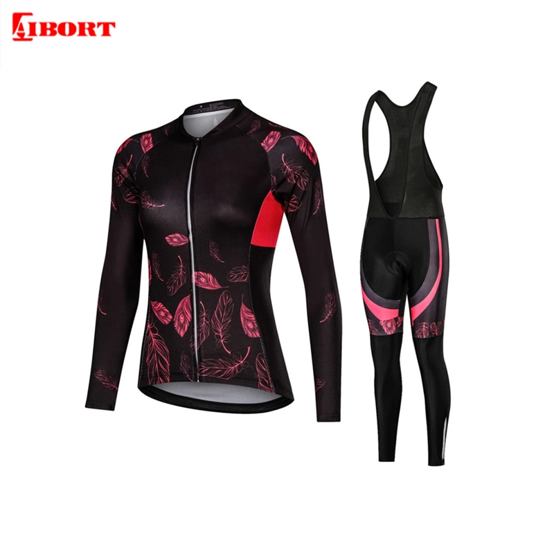 Aibort Custom Woman Winter Top Quality Used Bike Cycling Jersey