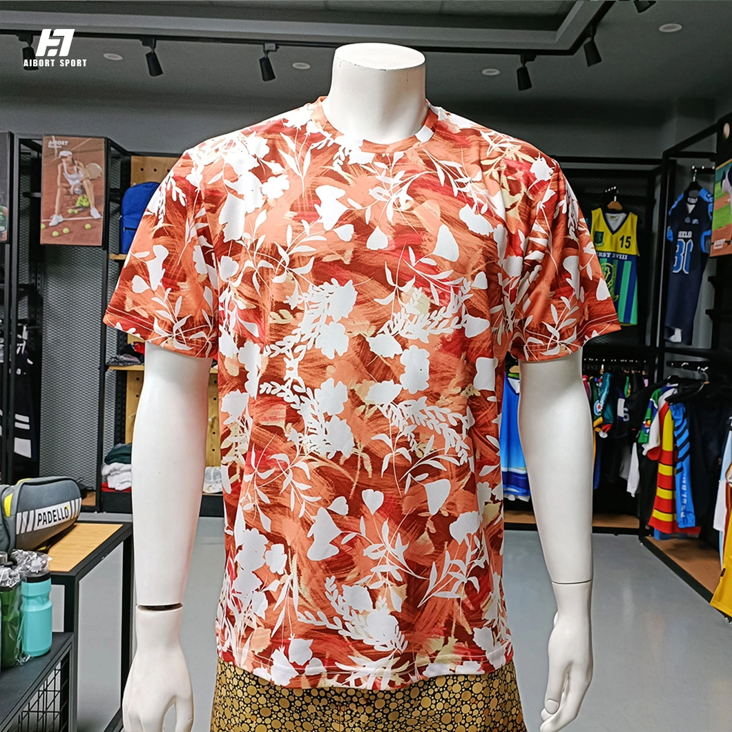 Aibort Sublimation First Class Quality Custom Logo Men Printing Custom T Shirt Printing Plain Oversized Tshirt